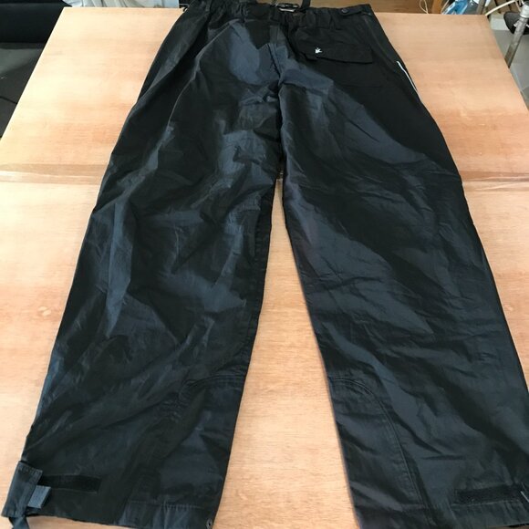 Frog Toggs Toadskinz Reflective Pants Men L Black Zip Pockets Waterproof Hunting - Picture 2 of 14